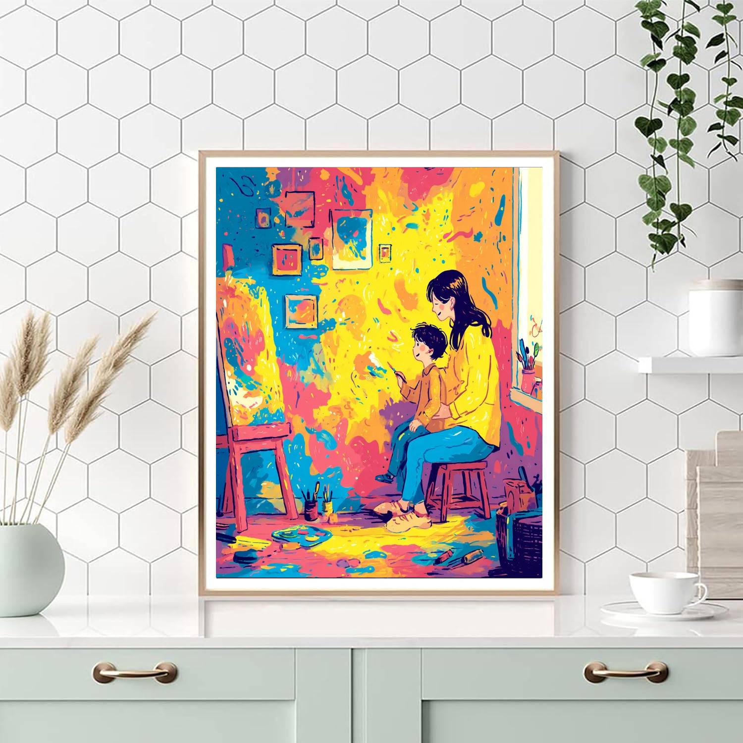 A Day Of Art And Joy DIY Paint By Numbers