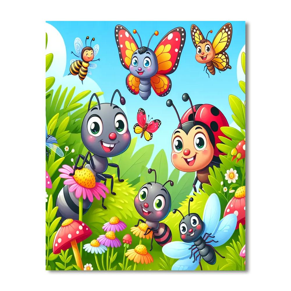 The Great Bug Adventure Paint By Numbers Art