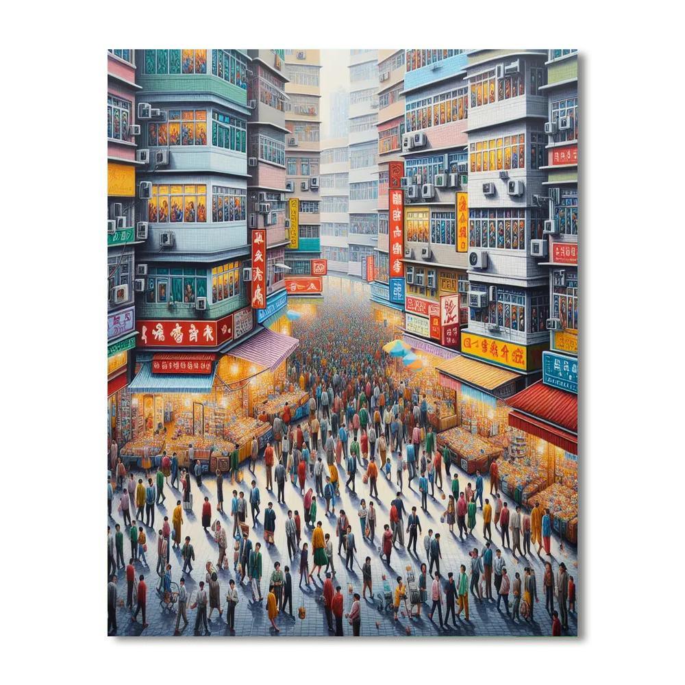 Urban Street Symphony Paint By Numbers Art