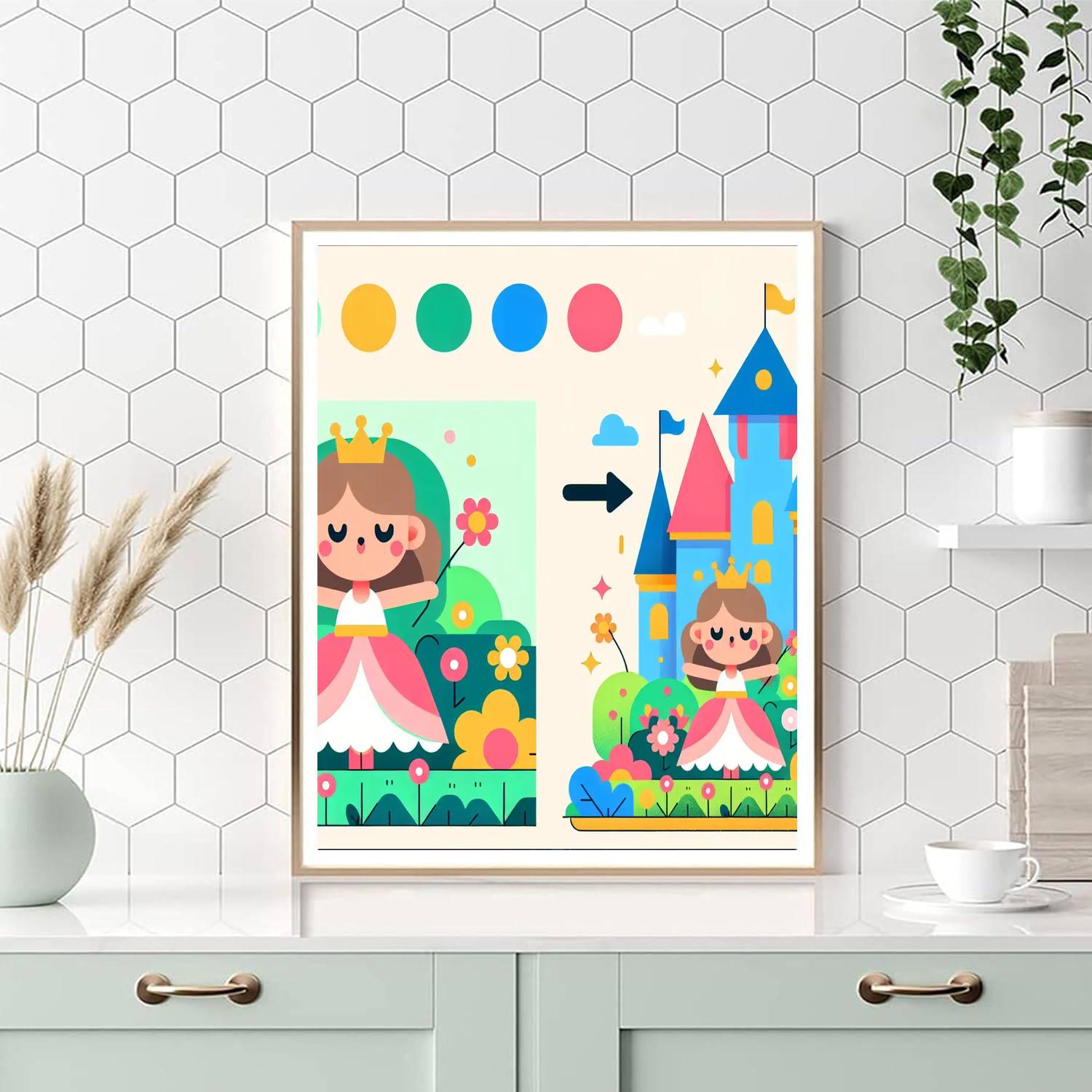 Princess Palace Numbered Painting Kits