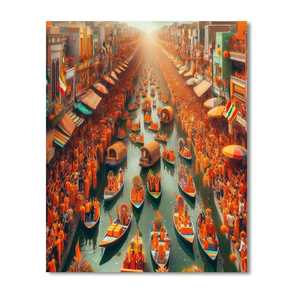 Queen's Day - Amsterdam Painting Number Kit