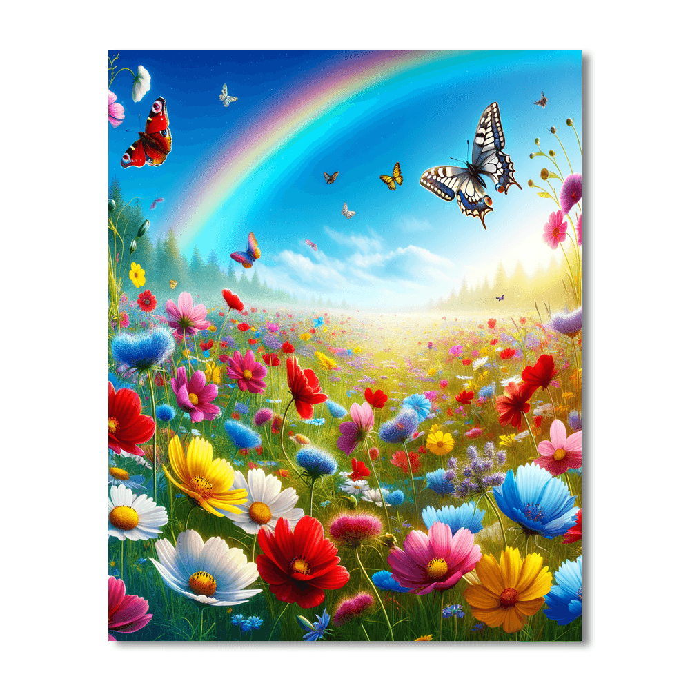 Summer Meadow Blooms Paint By Number