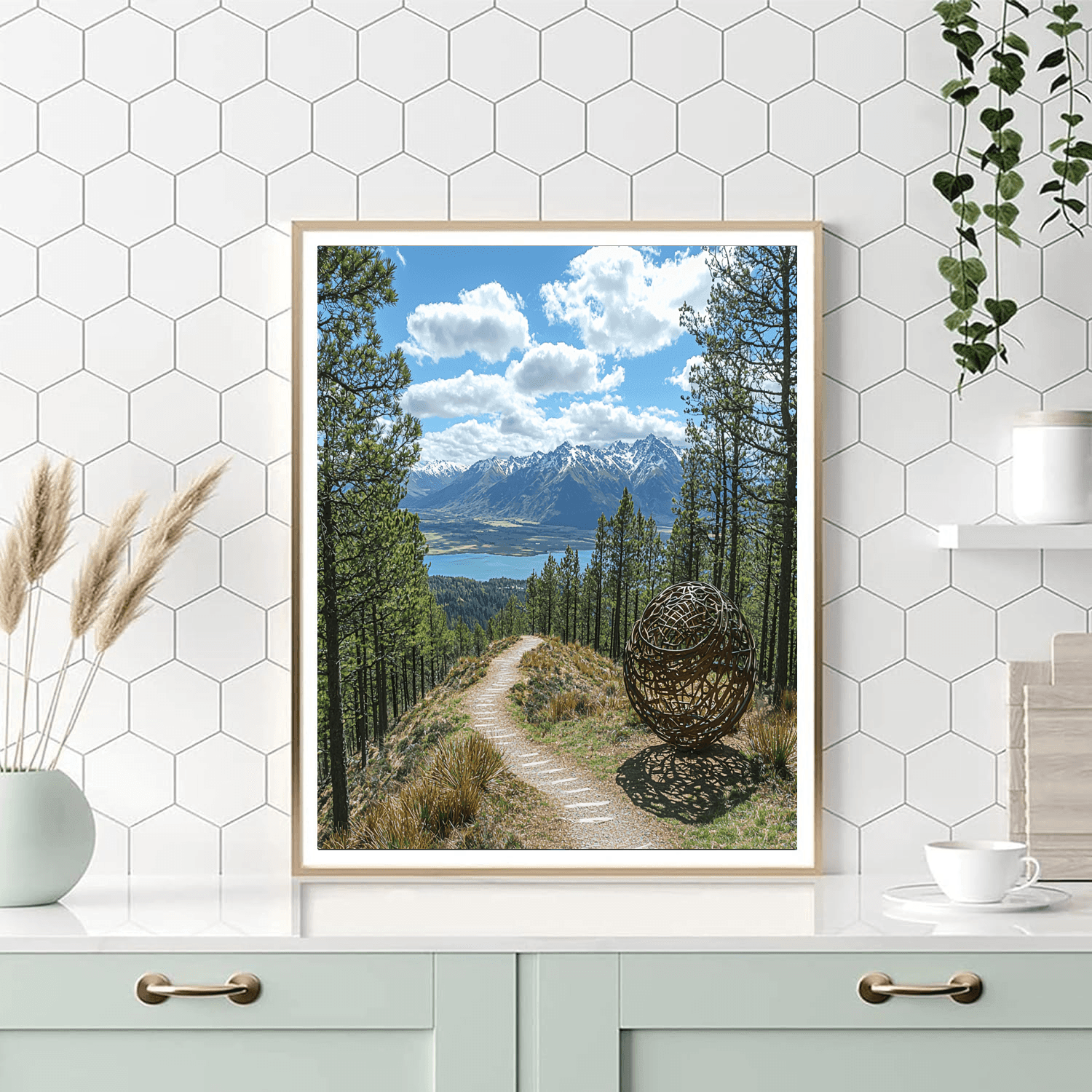 Queenstown Hill - New Zealand Number Painting