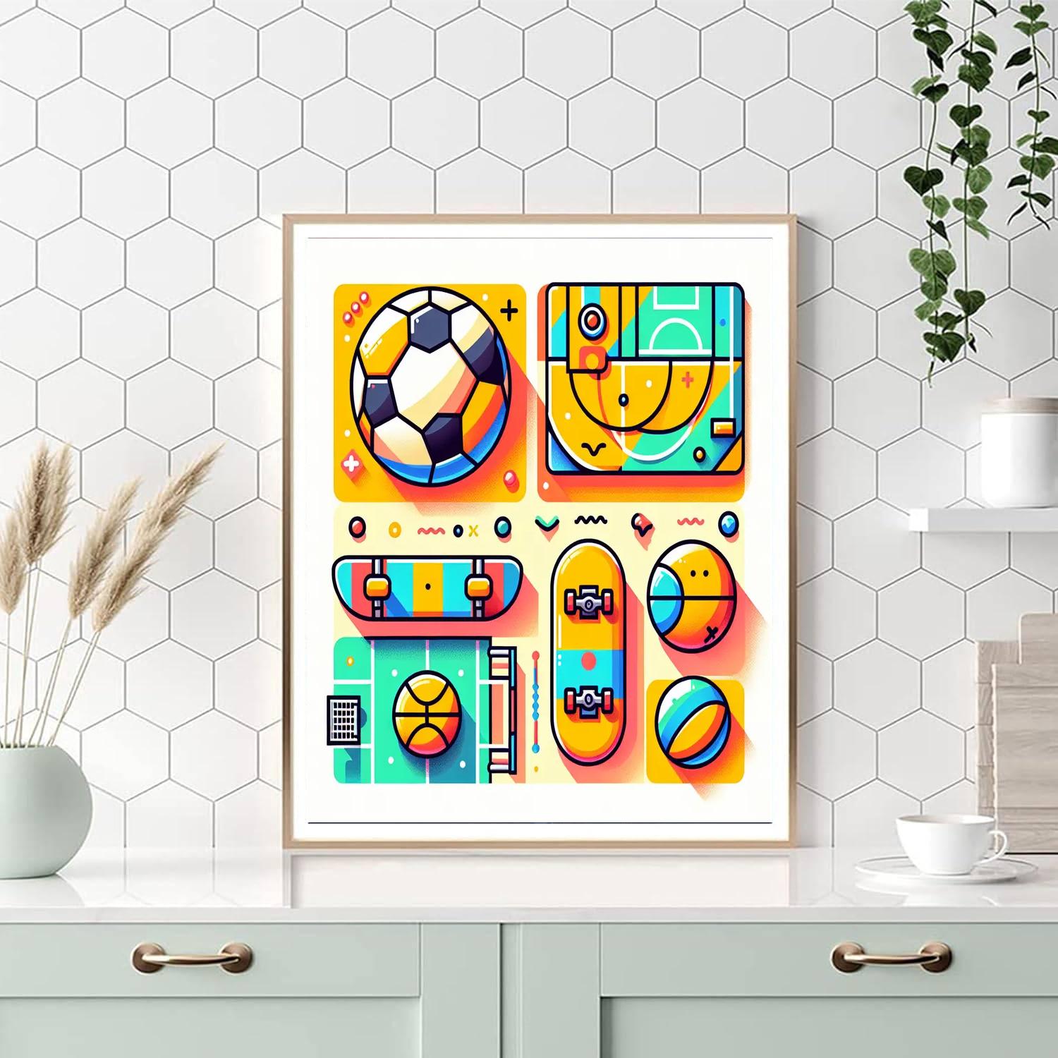 Sports Star Celebration Paint By Numbers Art