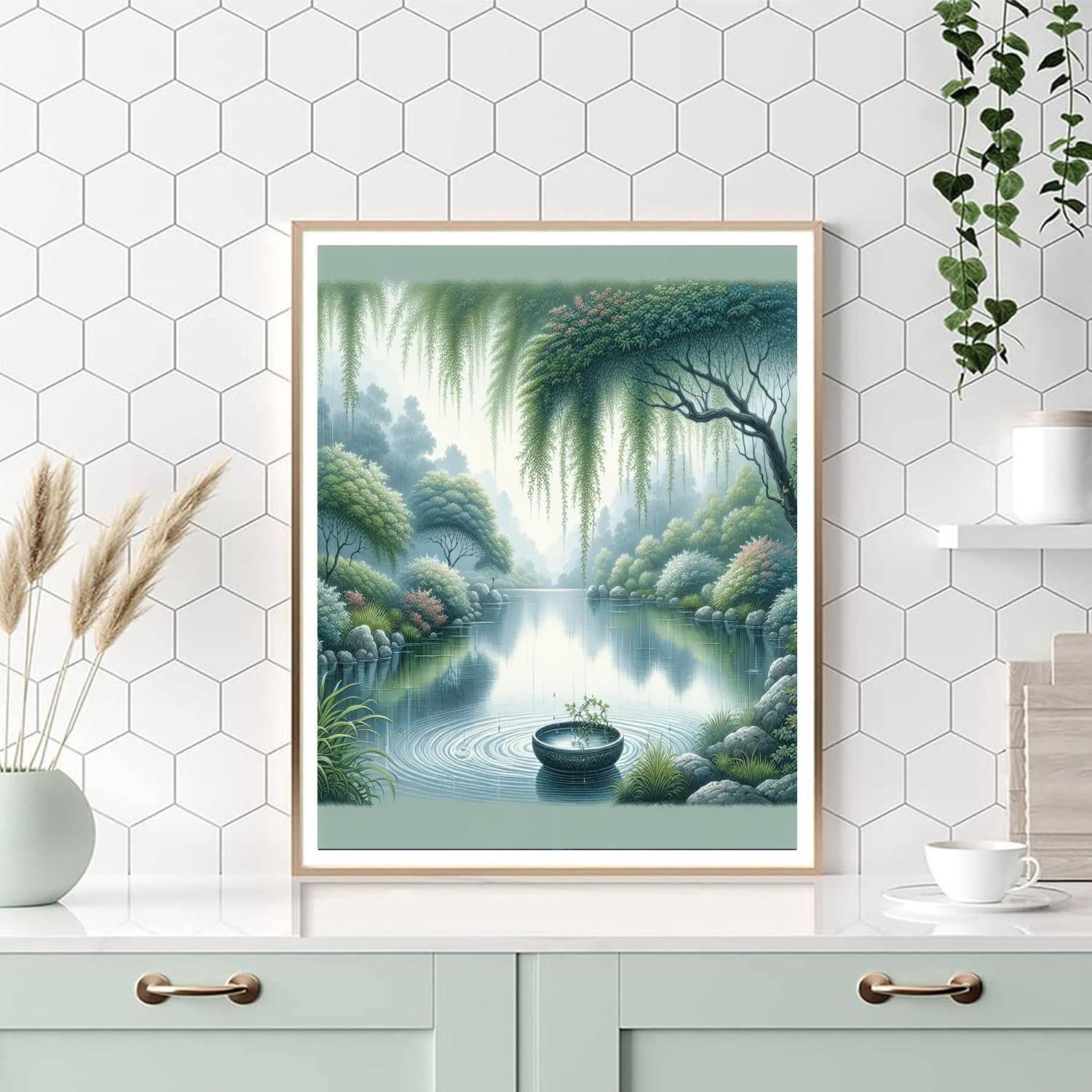 Rainy Day Reflection Numbered Painting Kits