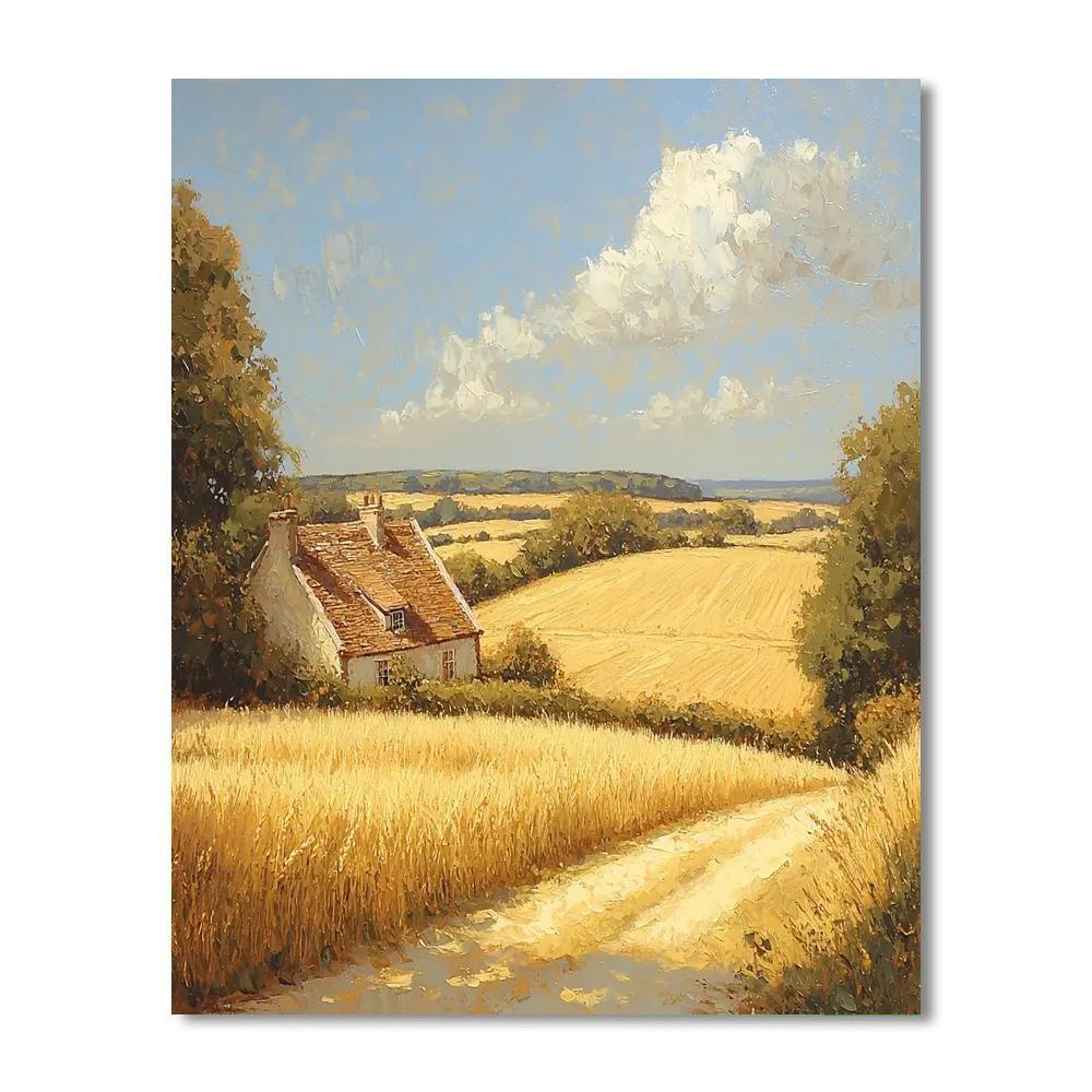 Impressionist Style Inspired Whispering Wheat  Paint By Numbers Kits