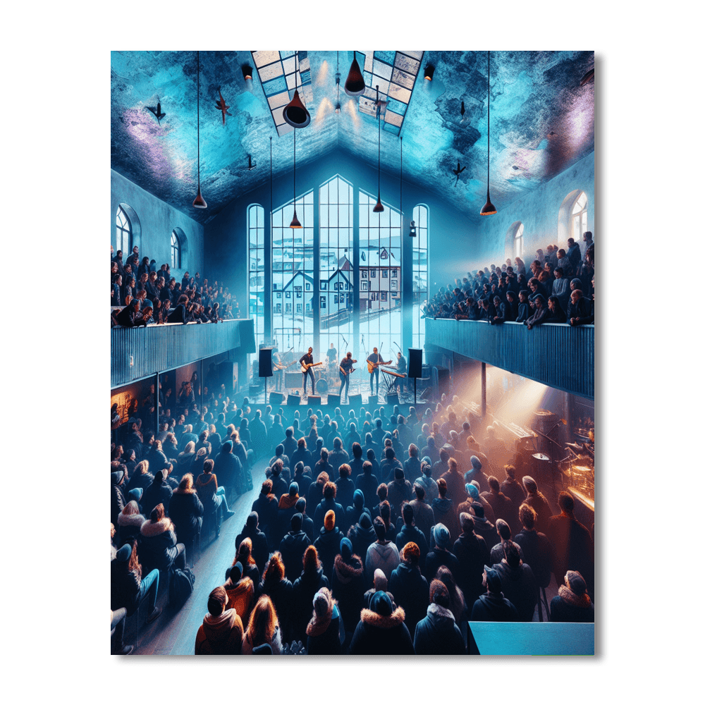 Iceland Airwaves Festival - Iceland Paint By Numbers Art