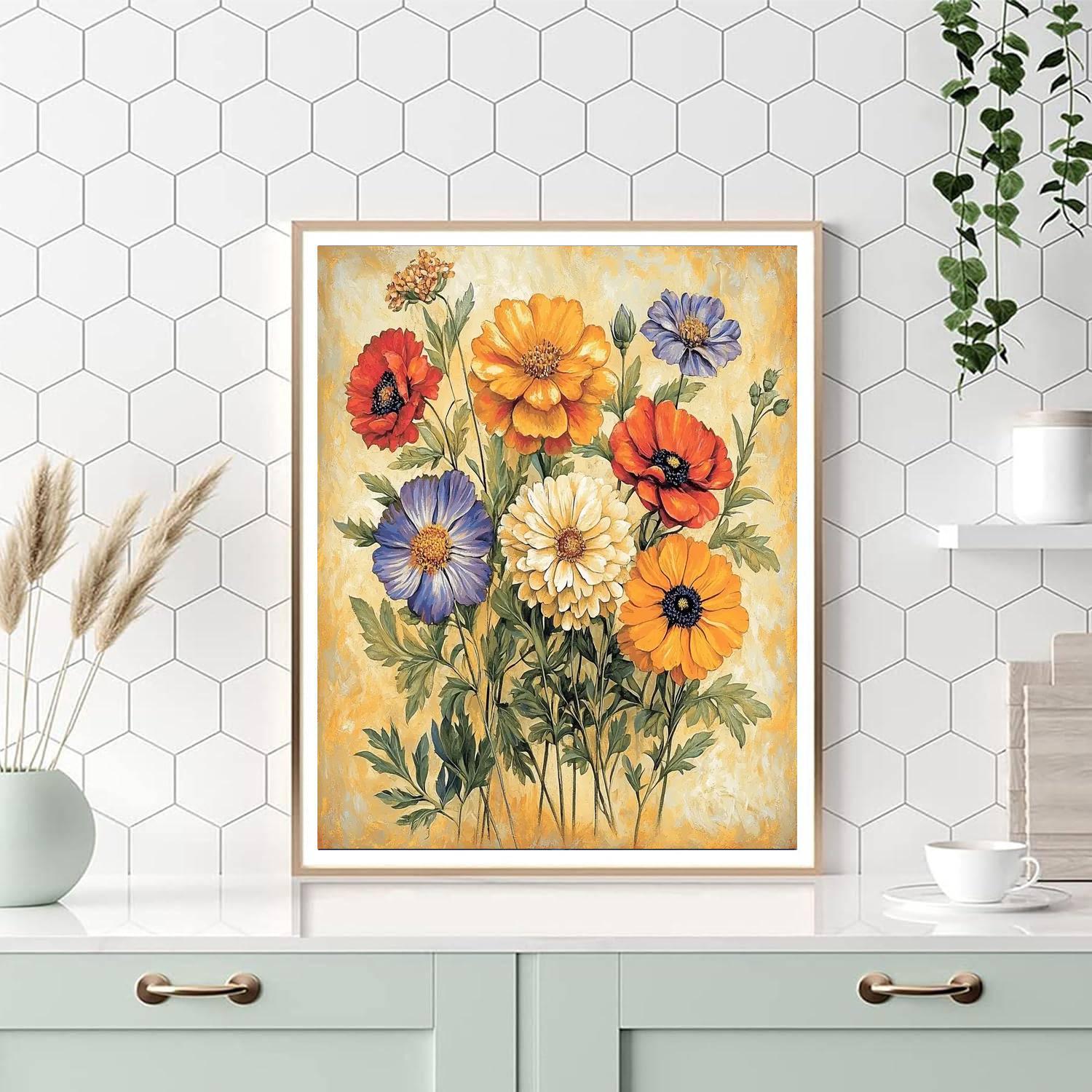 Leonardo Da Vinci Inspired Lush Gardens  Paint By Numbers Art