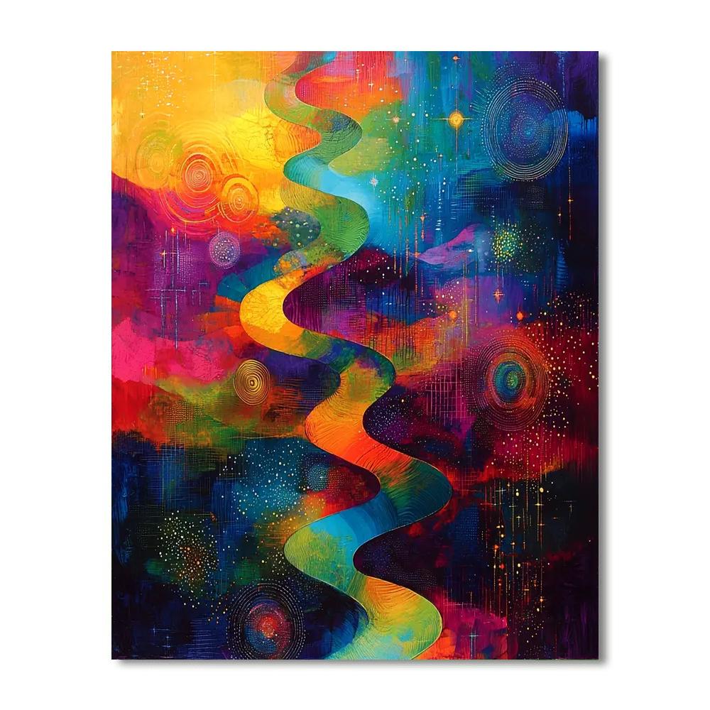 Max Ernst Inspired Celestial Dance Of Forms  Paint By Numbers