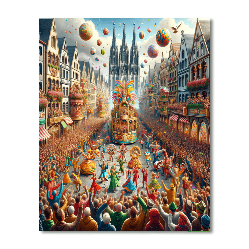 Kölner Karneval Number Painting