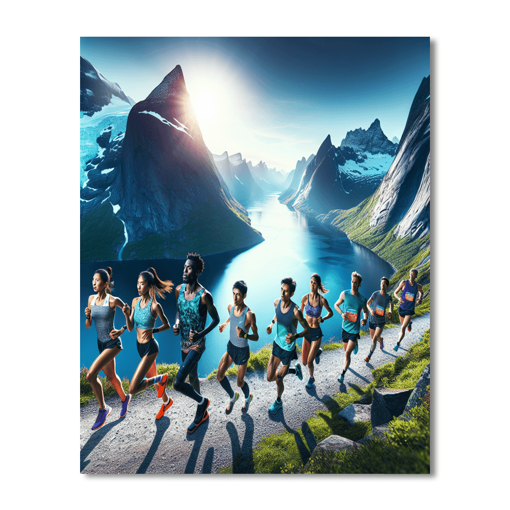 Midnight Sun Marathon - Tromsø, Norway Number Painting