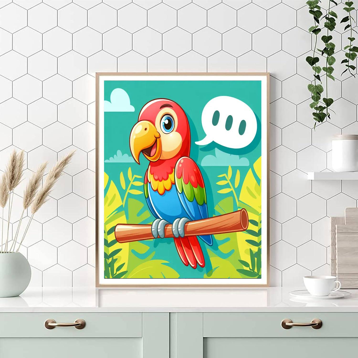 Chatty Parrot Paint By Numbers Kits