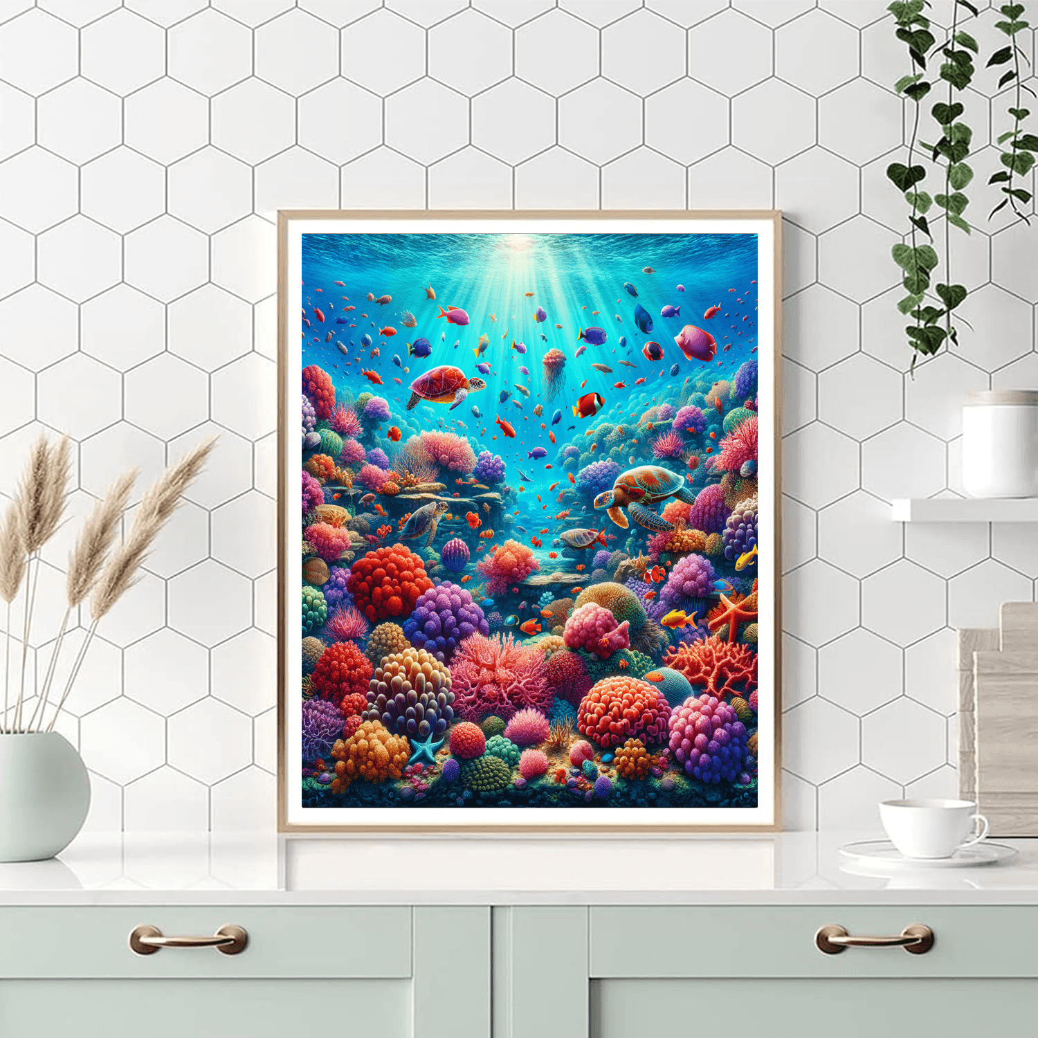 Underwater Coral Wonderland - DIY Painting By Numbers Kit
