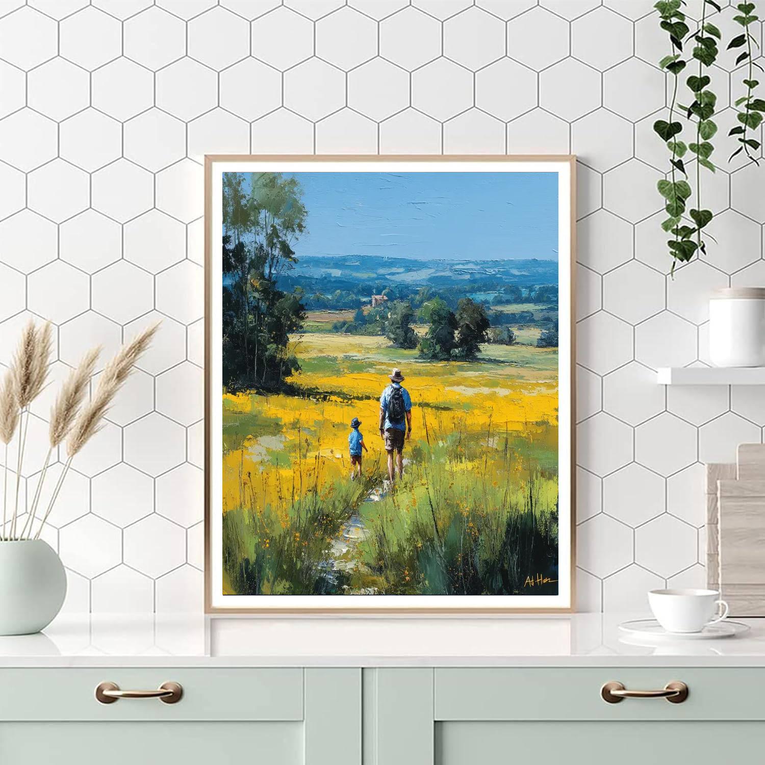 Summer Stroll Number Painting