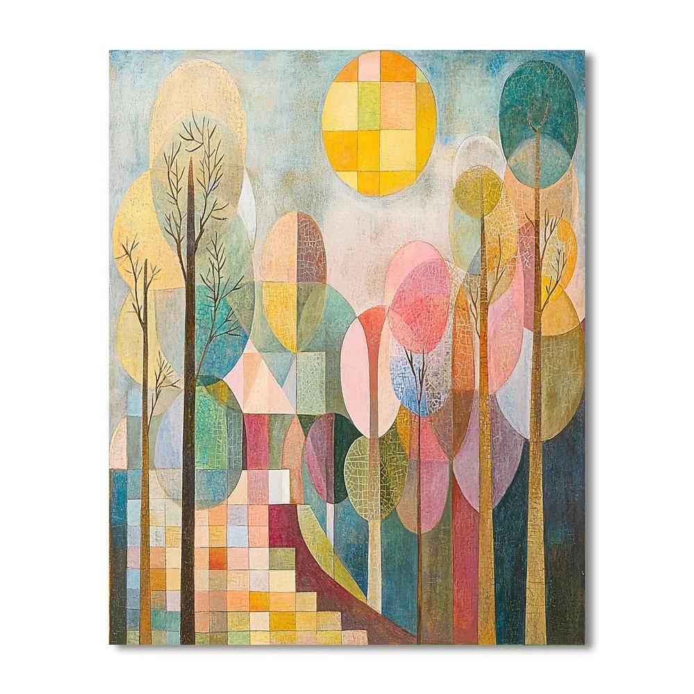 Paul Klee Inspired Translucent Realms  Numbered Painting Kits