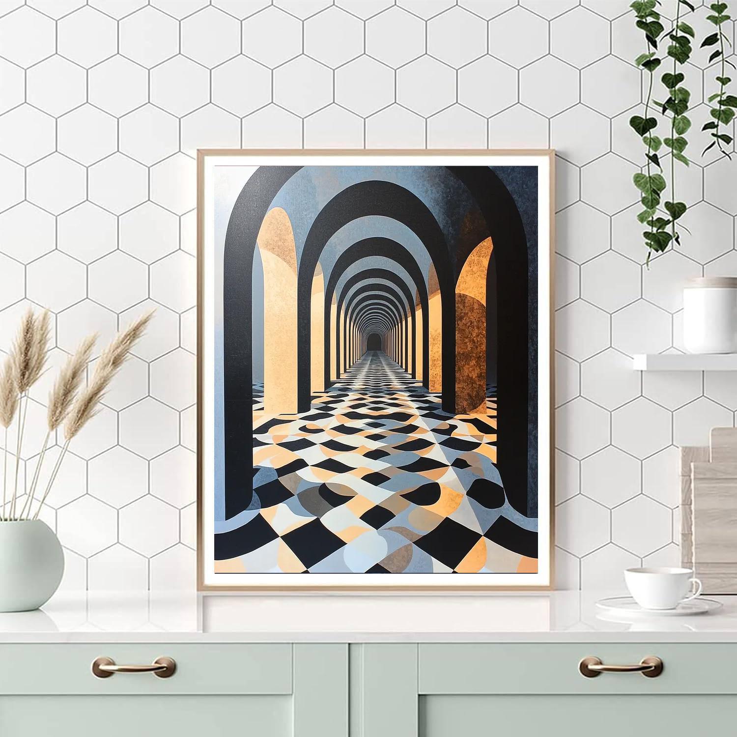 M.C. Escher Inspired Infinite Pathways  Painting By Numbers Kit