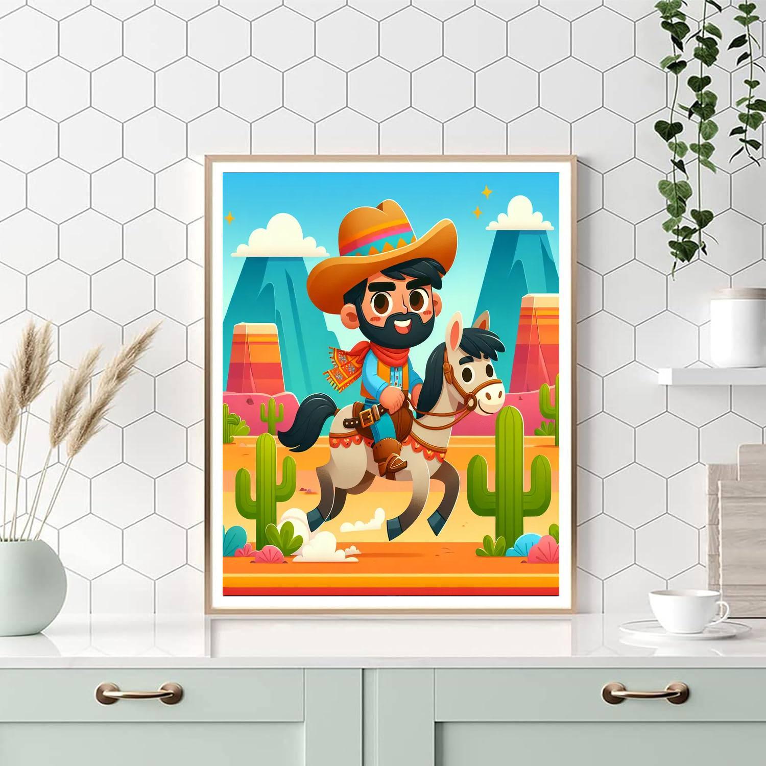 Wild West Trail Paint By Numbers Art