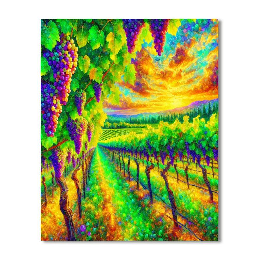 Sublime Summer Vineyard Paint By Color