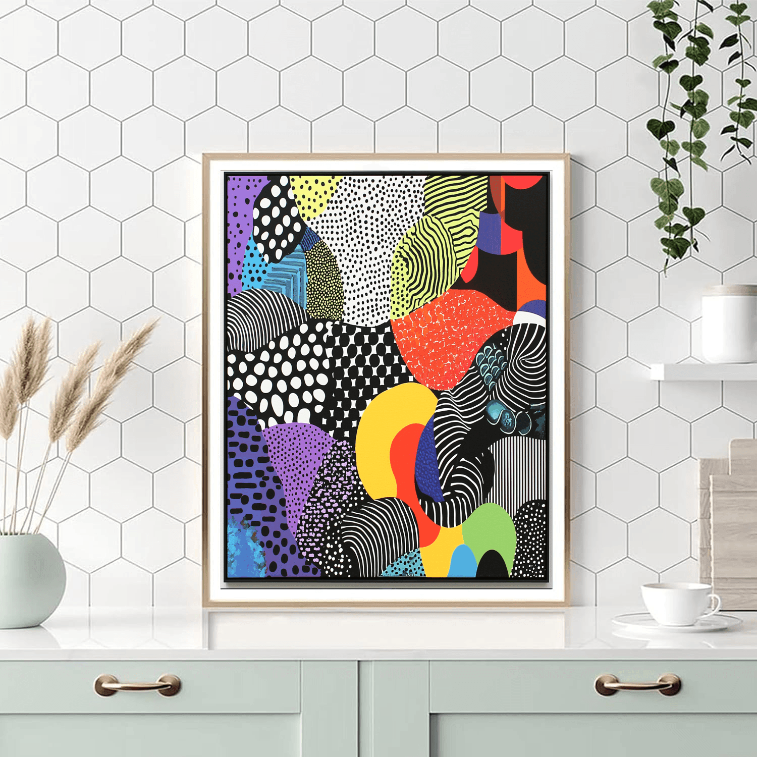 Bridget Riley Inspired Dreamy Patterns  Paint By Numbers Art