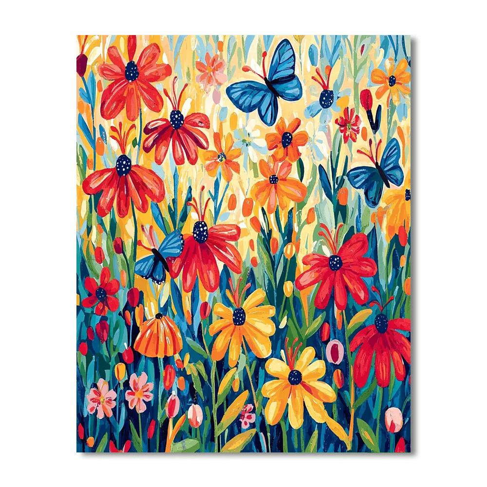 Henri Matisse Inspired Enchanted Garden With Butterflies  Paint By Numbers Kits