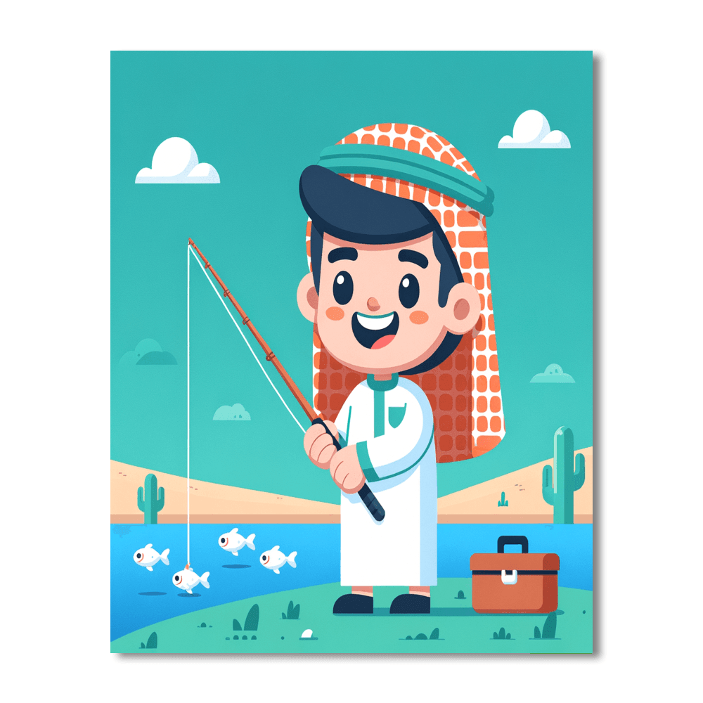 Little Fisherman Adventure Paint By Numbers