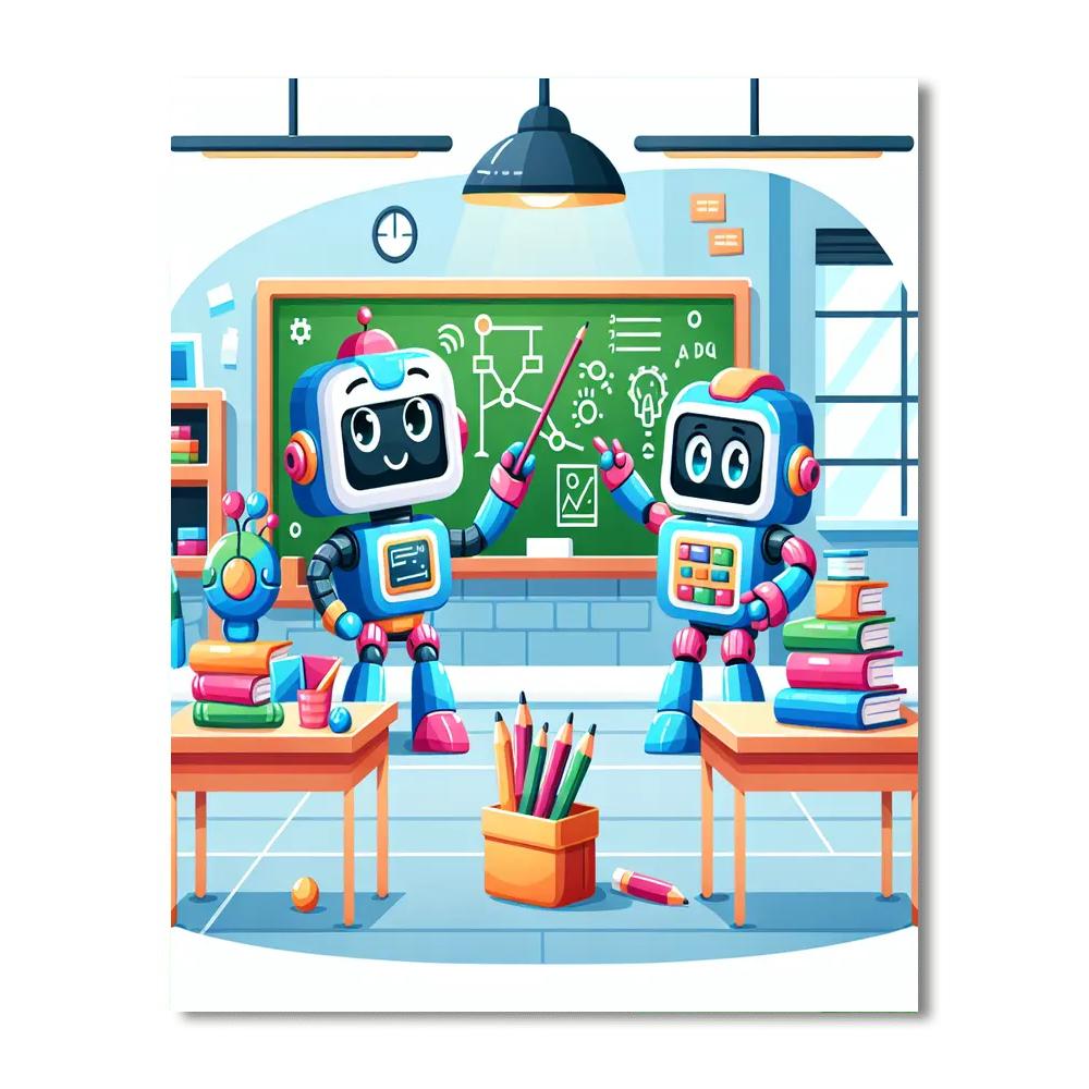 Robot Academy Numbered Painting Kits