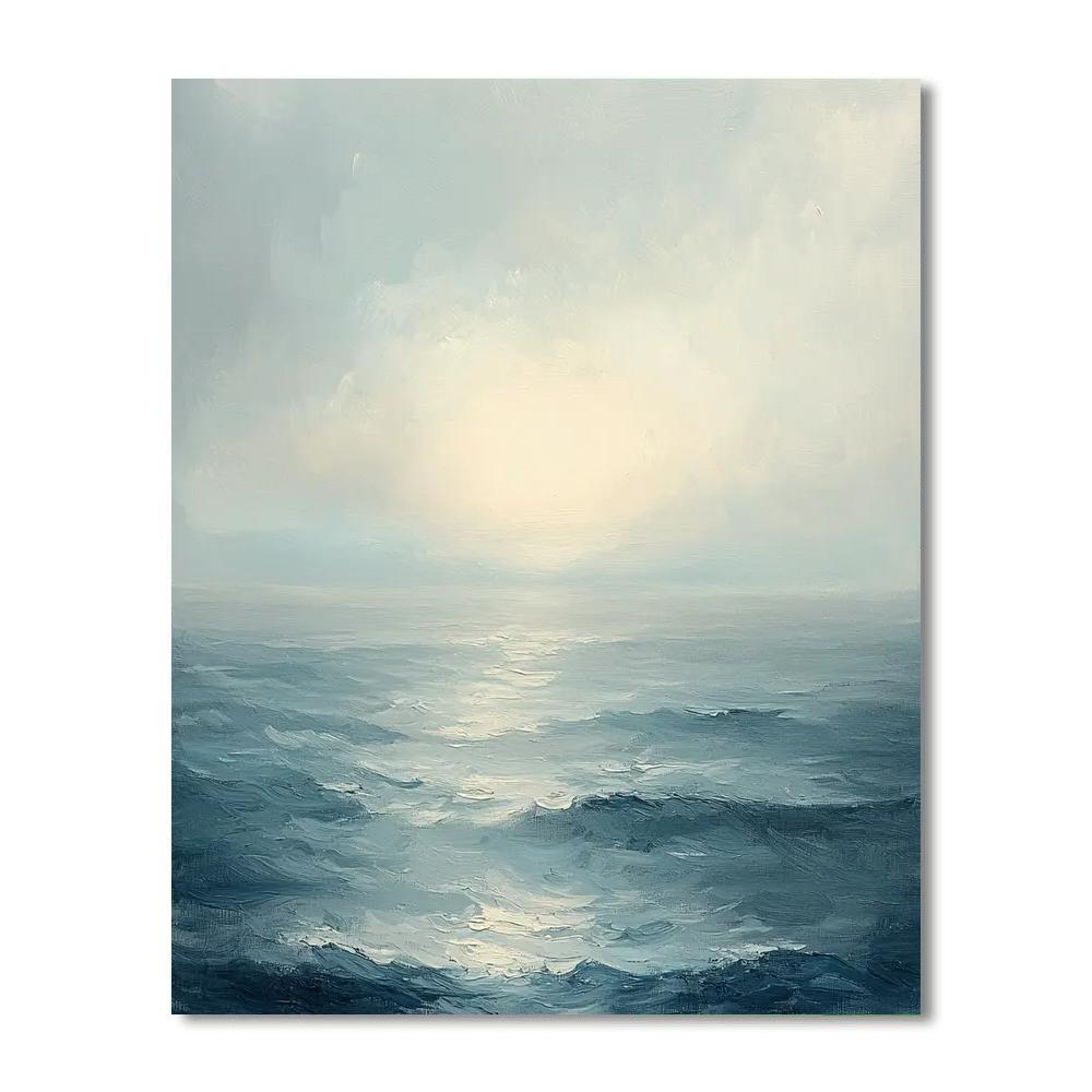 Turner Inspired Turner's Misty Horizon  Number Painting