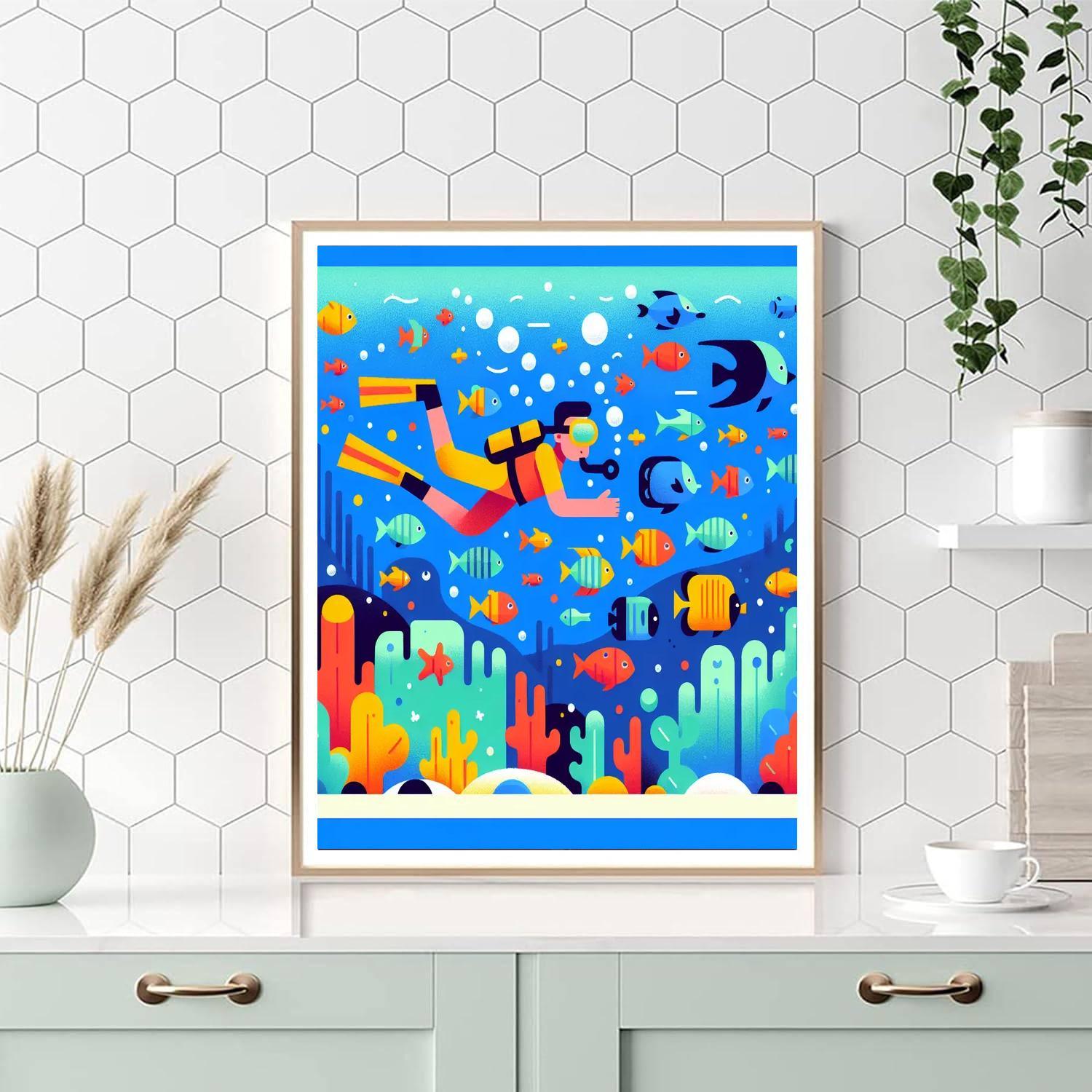 Daring Deep Sea Dive Paint By Numbers Kits