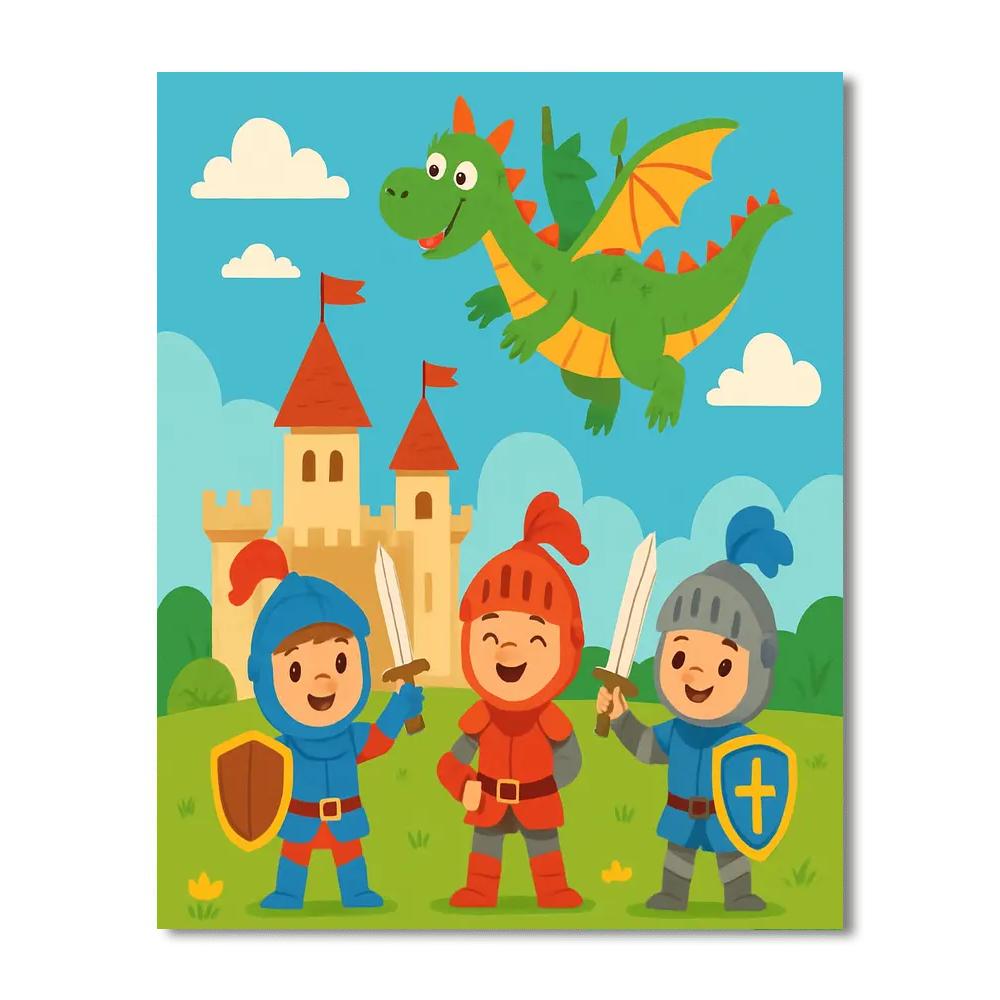Adventures With Knights Paint By Numbers Art