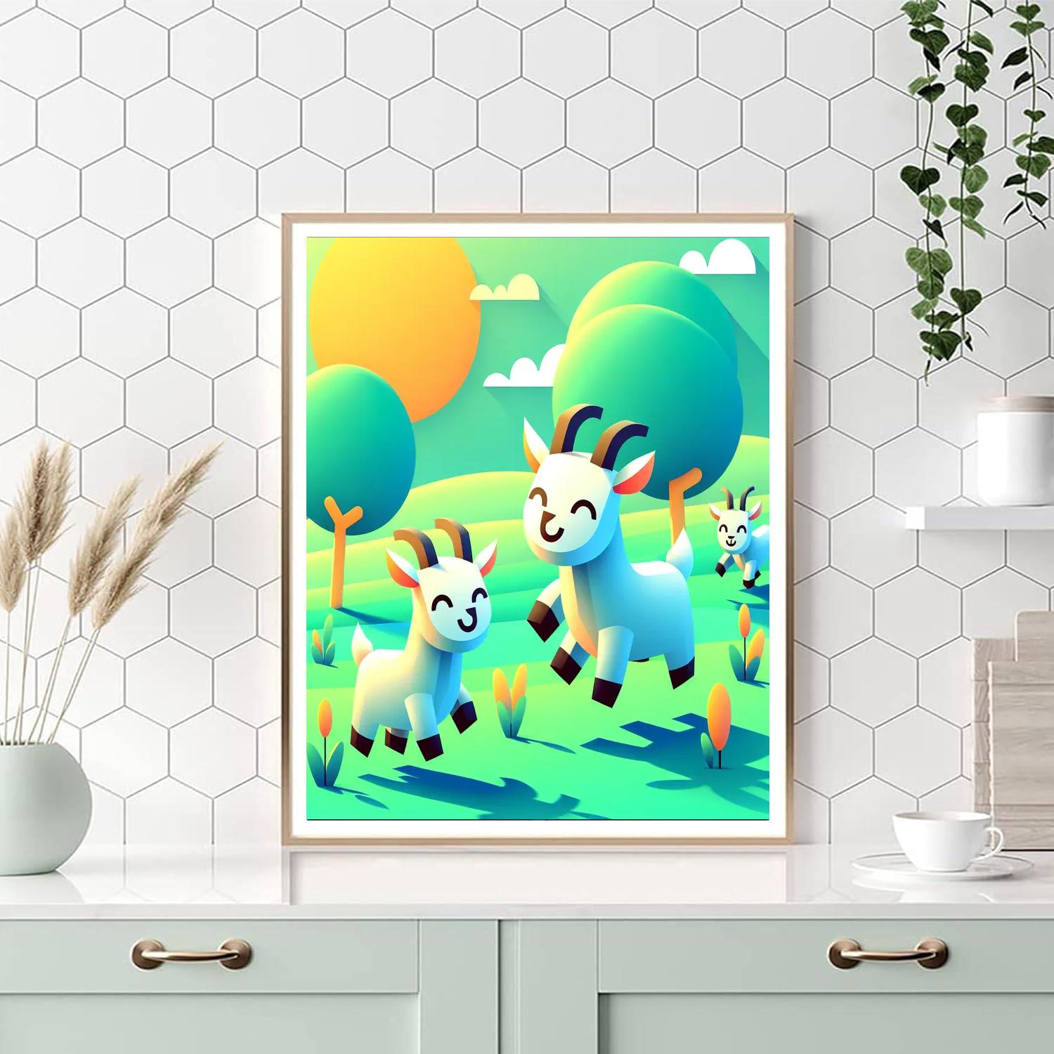 Gentle Goats Numbered Painting Kits