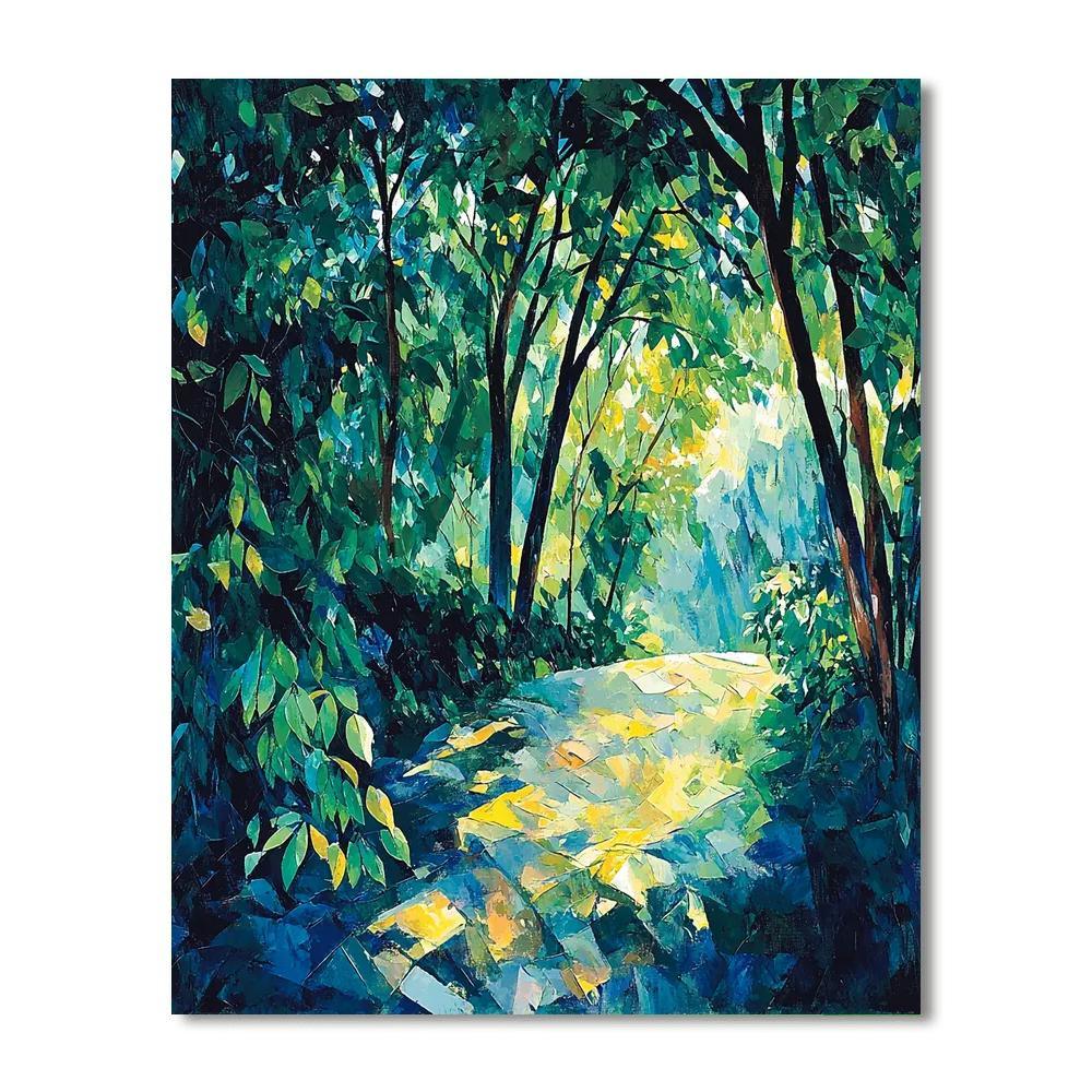 Paul Cézanne Inspired Cézanne's Enchanted Arboretum  Paint By Number