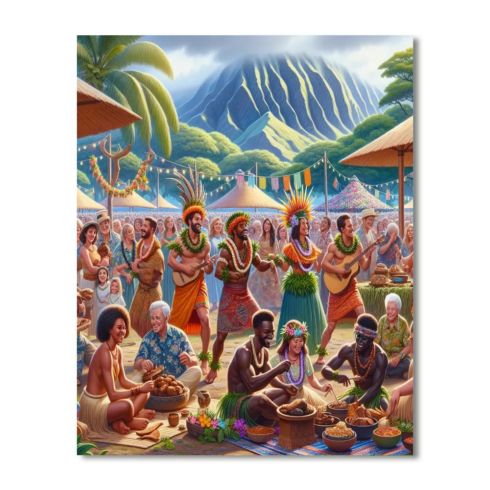 Pahoa's Lava Festival Paint By Numbers