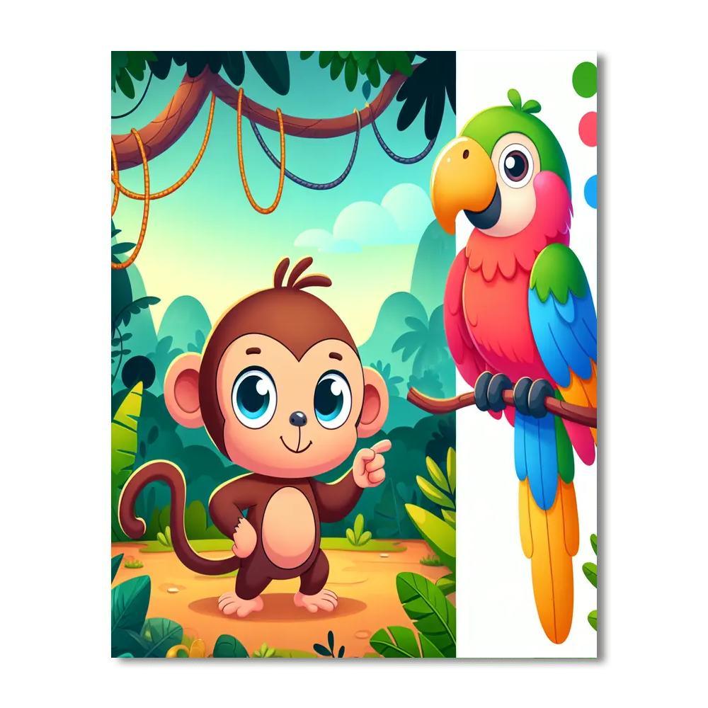 Rainforest Quest Paint By Numbers Art