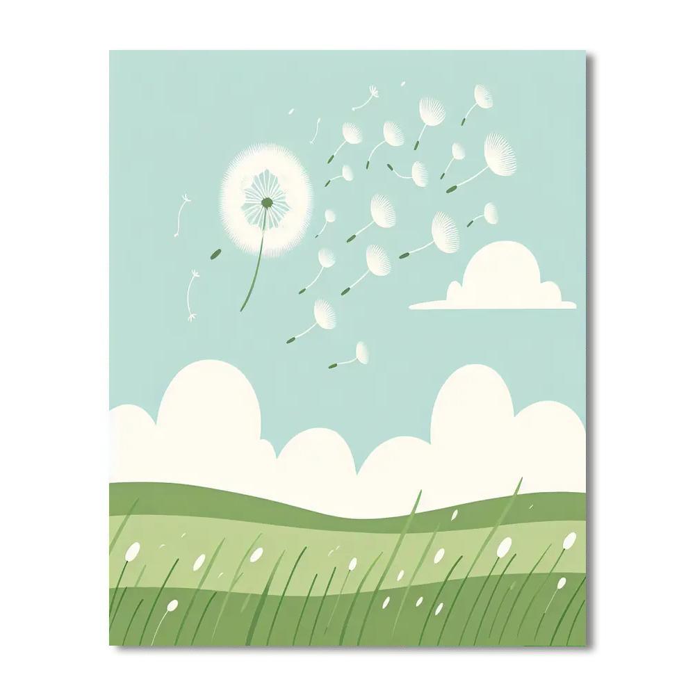 Dreamy Dandelion Drift Paint By Color