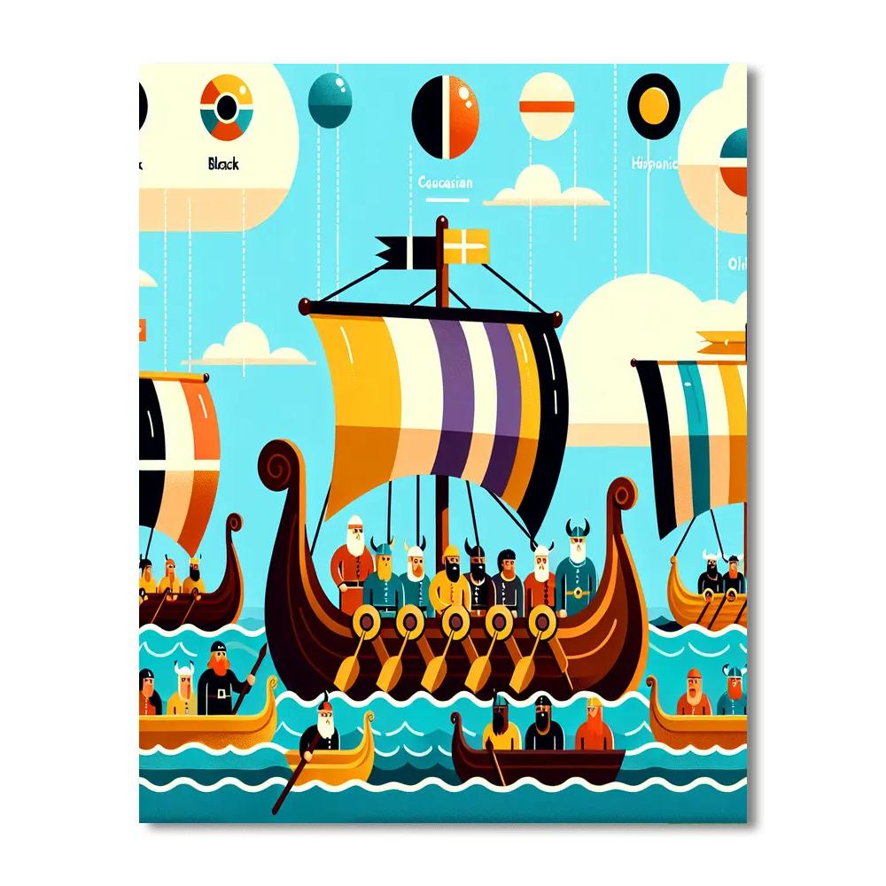 Viking Voyage Of Discovery DIY Paint By Numbers