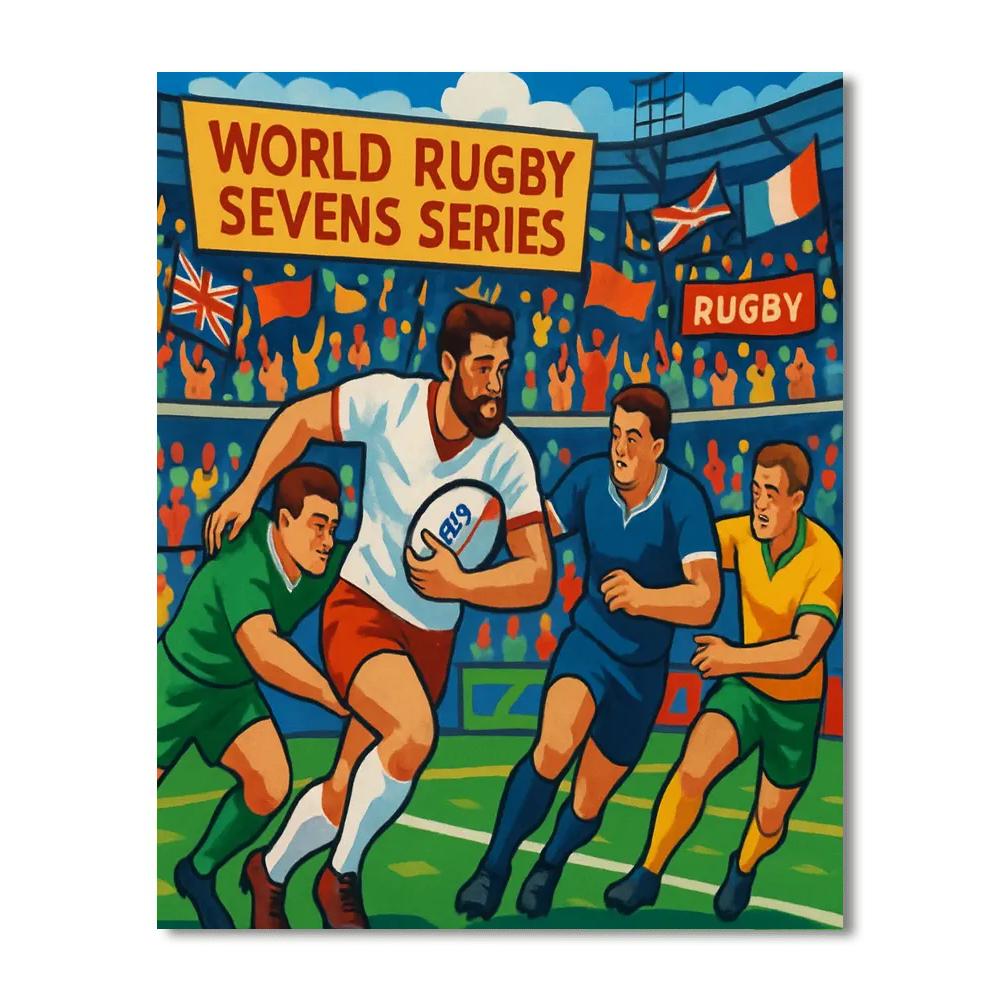 World Rugby Sevens Series DIY Paint By Numbers