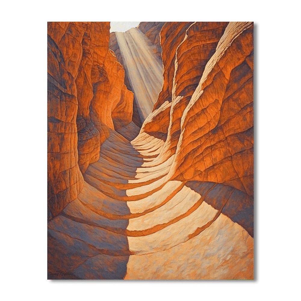 Antelope Canyon, Arizona Painting Number Kit