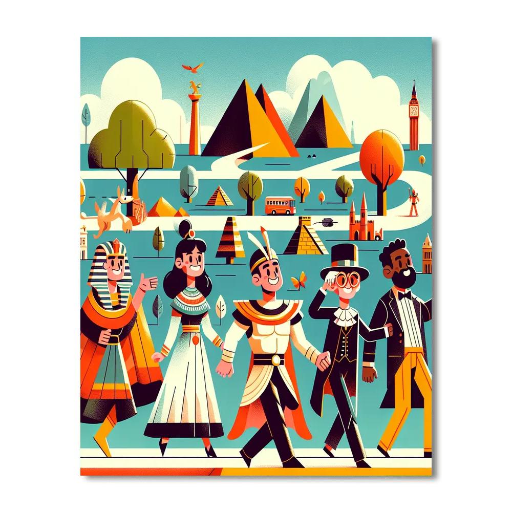 Imaginative Time Travelers Paint By Numbers