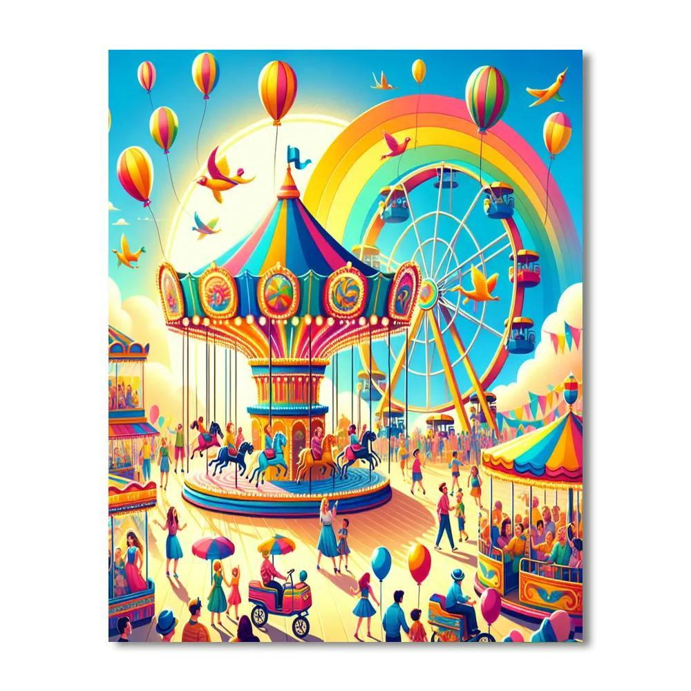 Festive Carnival Delight Numbered Painting Kits