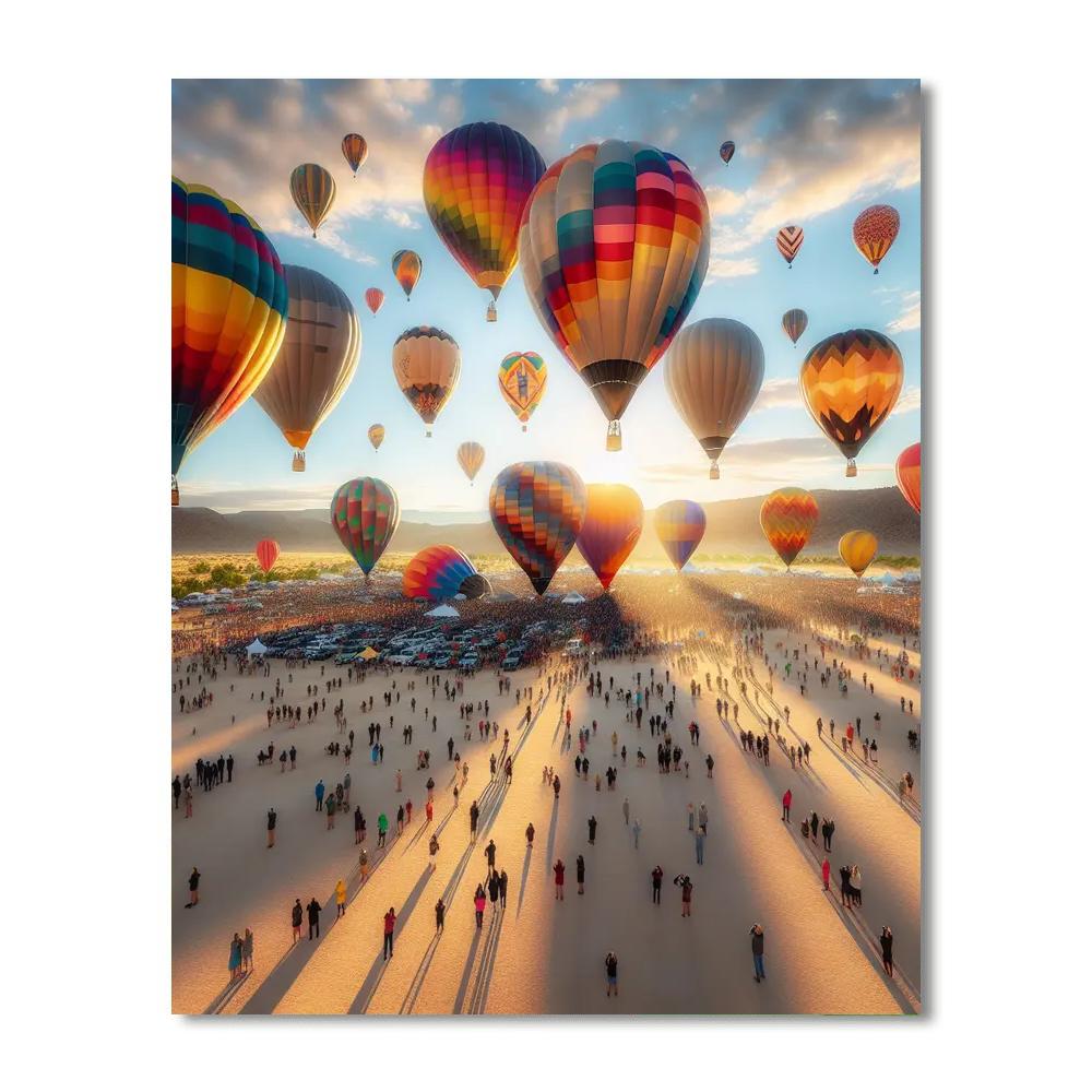 The International Balloon Fiesta - Albuquerque Paint By Numbers Kits