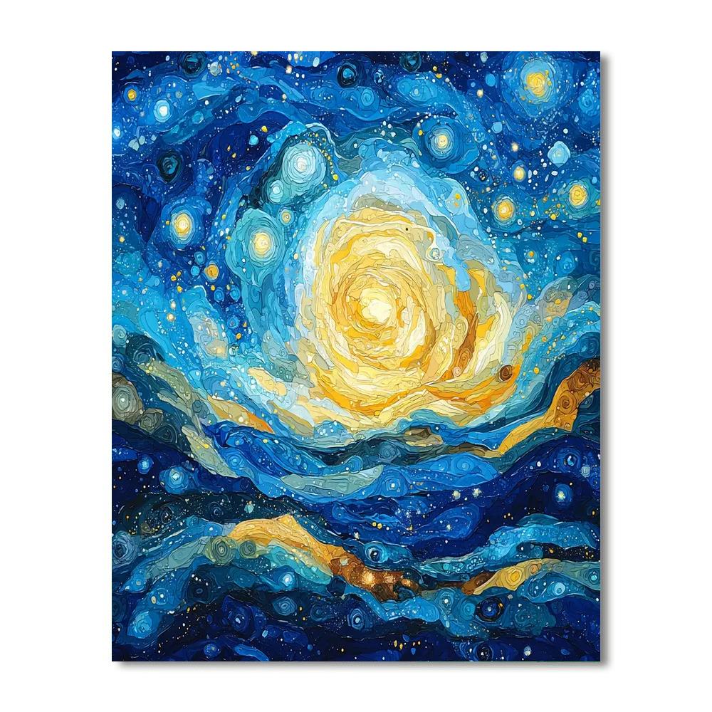 Paul Klee Inspired Cosmic Dance Of Light  Painting Number Kit