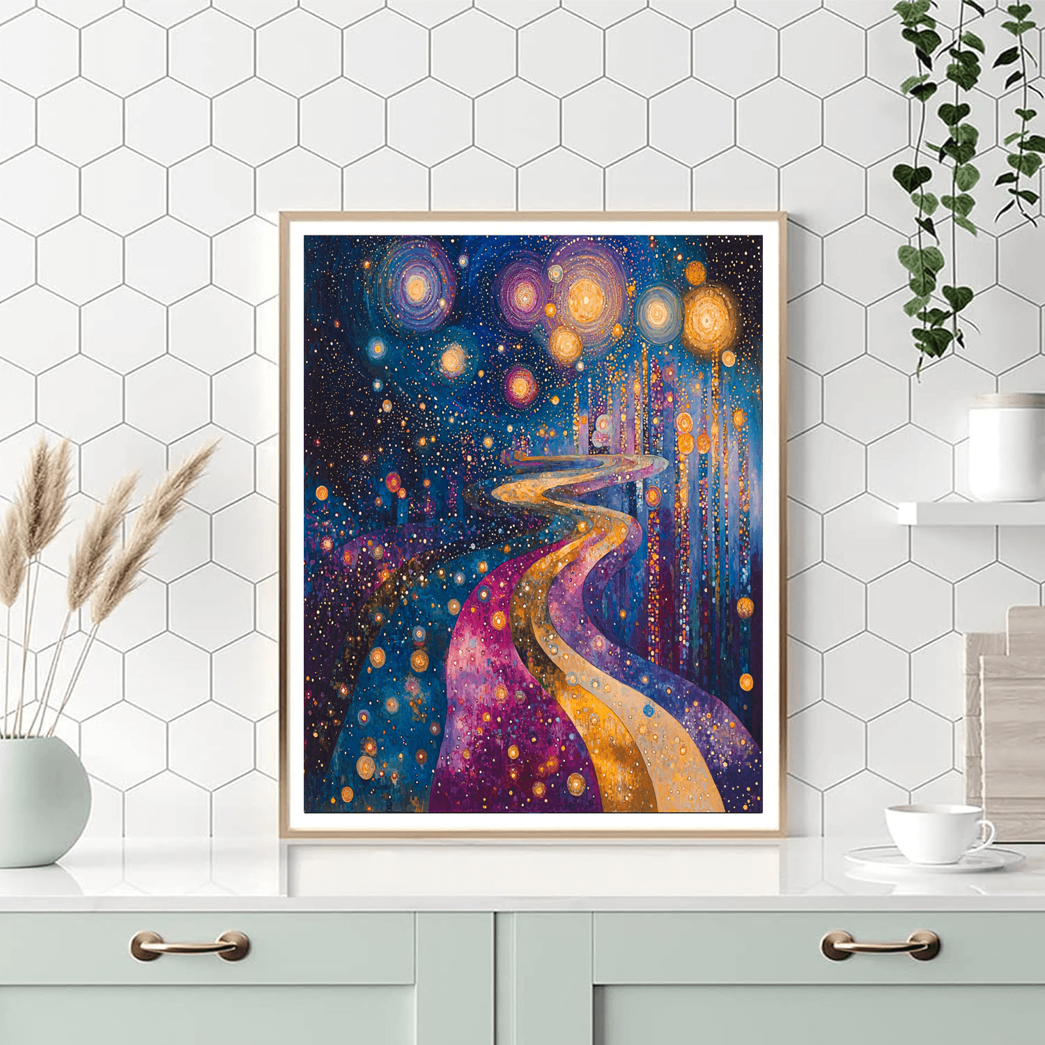Hilma Af Klint Inspired Galaxy Wanderlust  Paint By Numbers Art