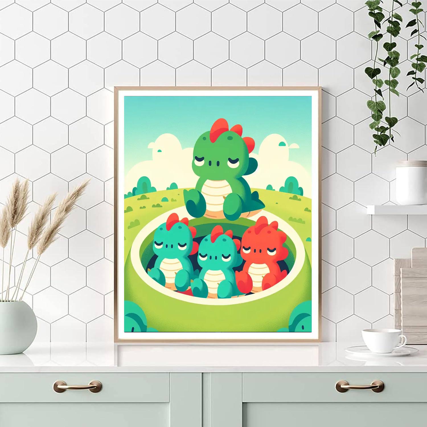 Dreaming Dragon Nest Paint By Numbers Kits