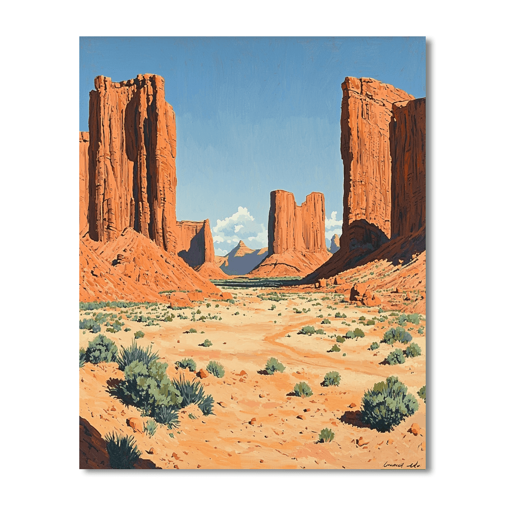 Monument Valley, Utah Painting Number Kit