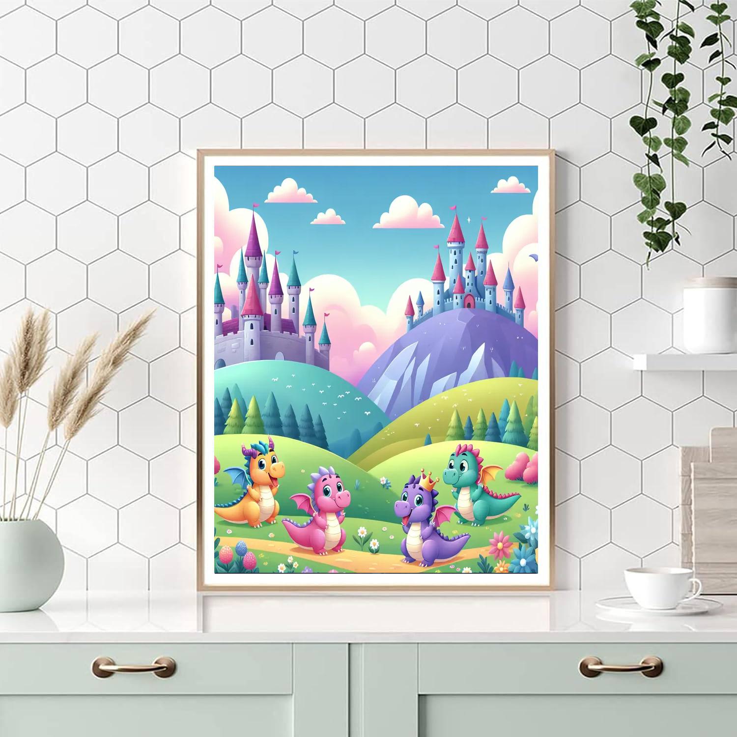 Whimsical Kingdom Adventures Numbered Painting Kits