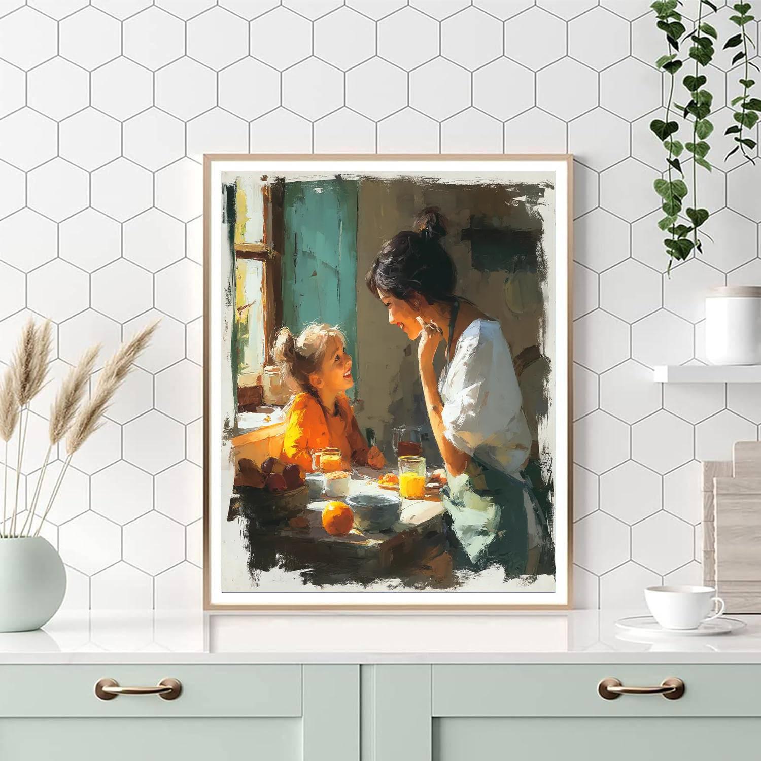 Morning Routine Together Number Painting