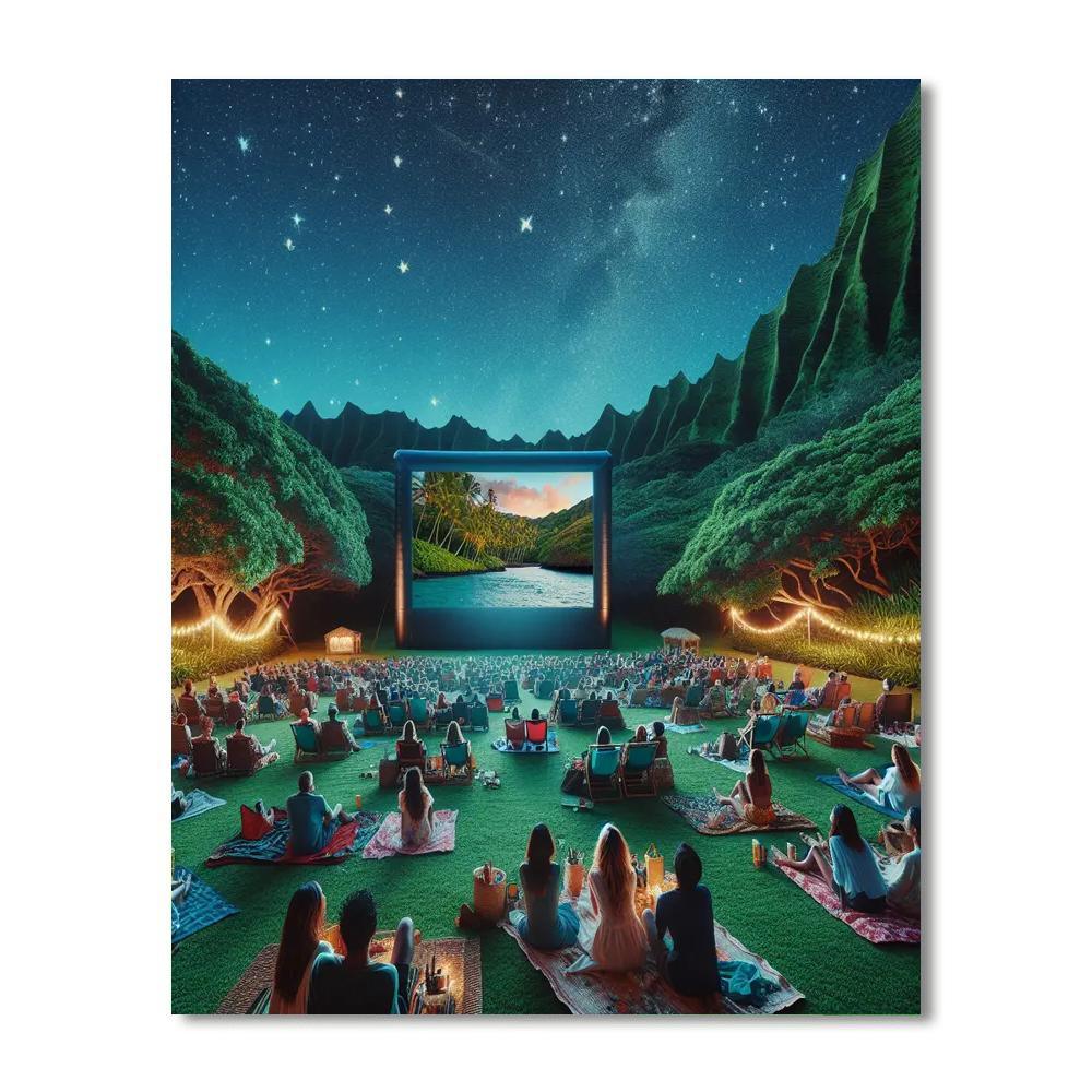 Maui Film Festival Painting Number Kit