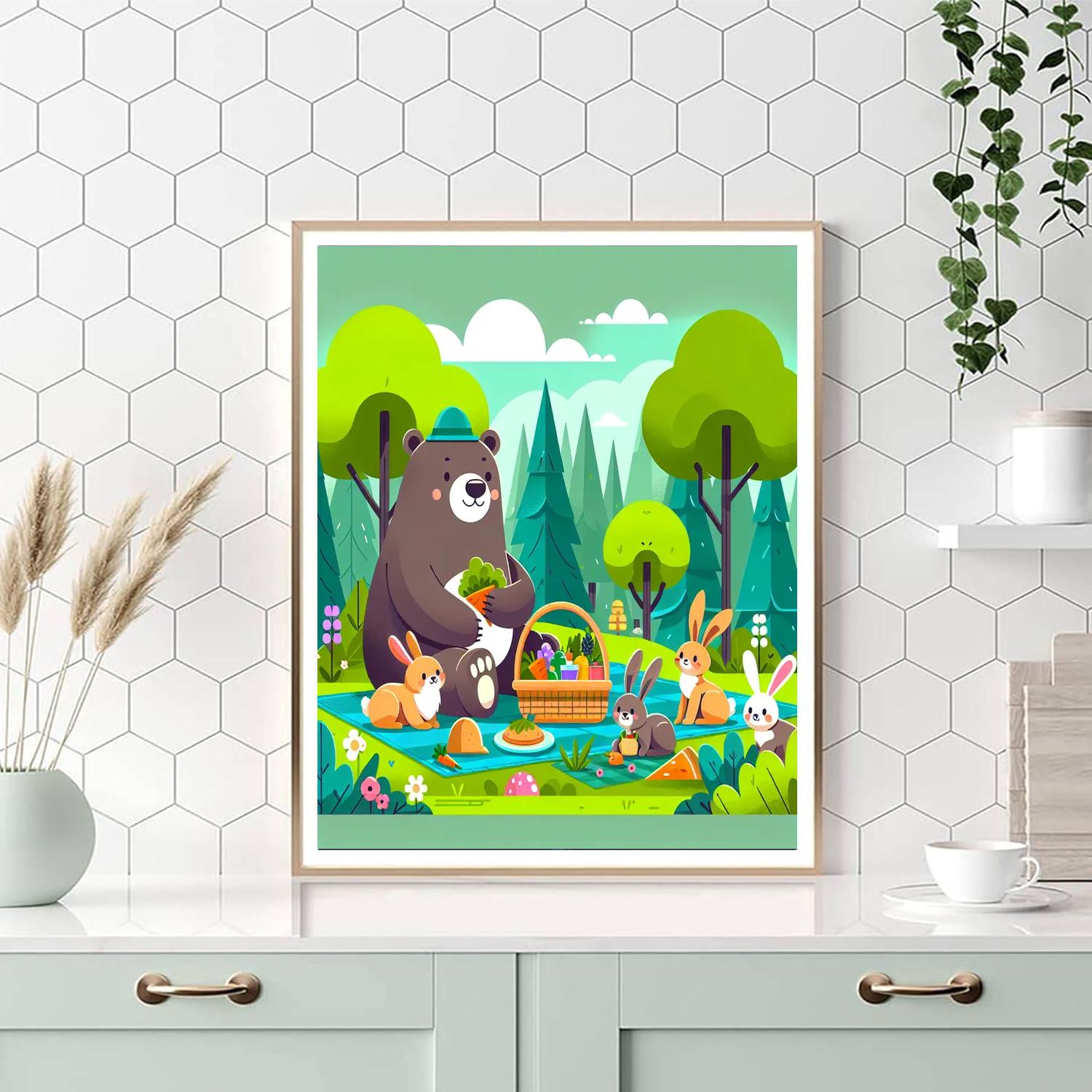 Enchanted Forest Picnic Paint By Numbers