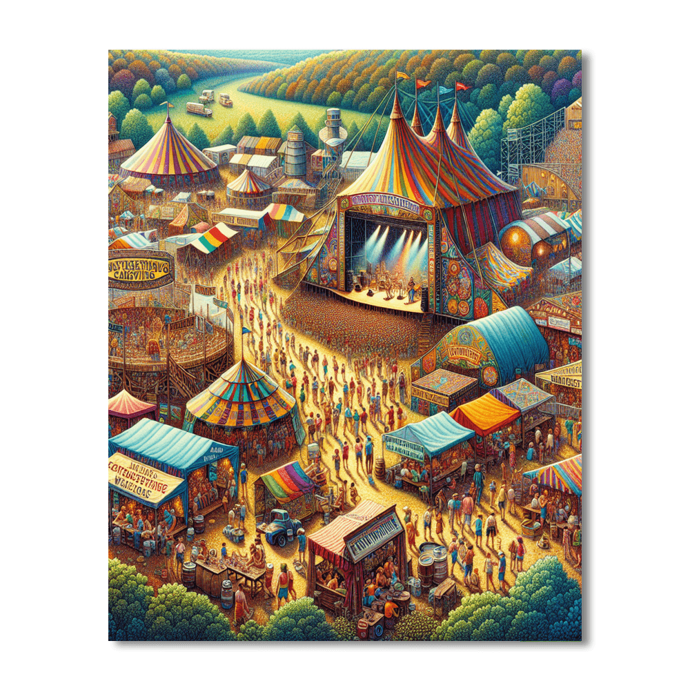 Bonnaroo Music Festival - Usa Painting By Numbers Kit