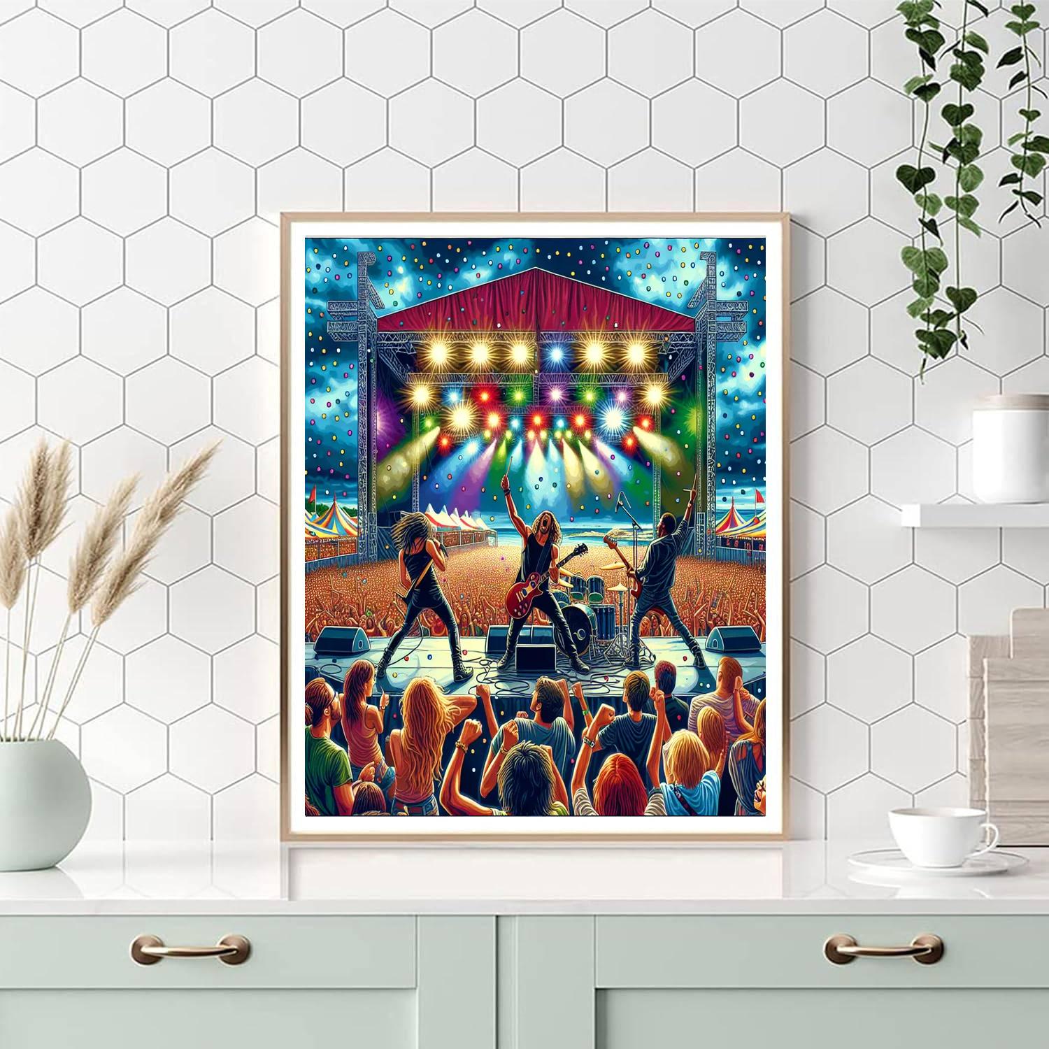 Incheon Pentaport Rock Festival - Incheon, South Korea Painting Number Kit